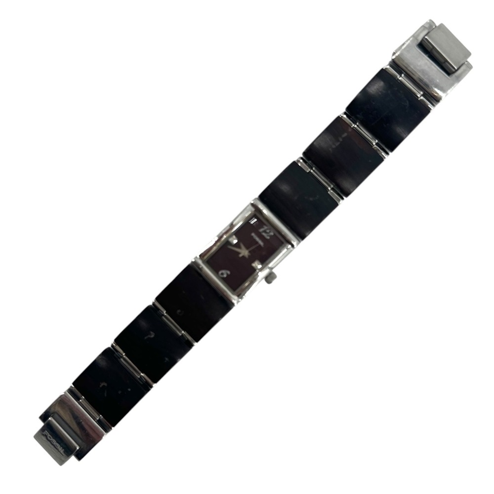 Vintage Fossil F2 Womens Bracelet Watch Brown Wood Effect New Battery *SEE - Picture 4 of 9